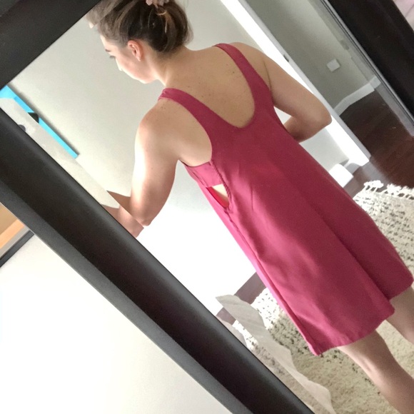 Abercrombie Mauve Mini Cut Out Pink Dress Small - Picture 7 of 7